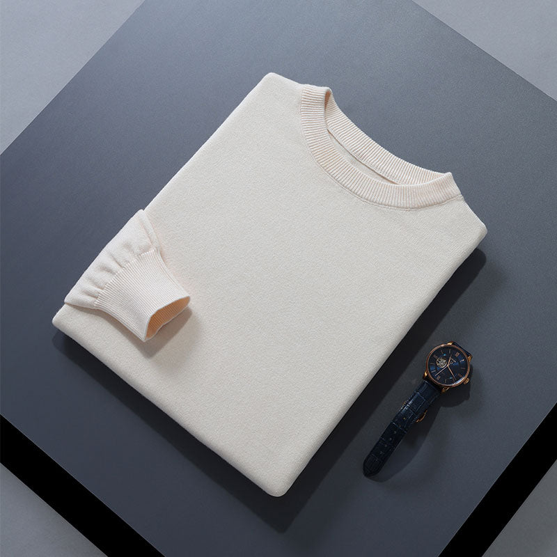 Men Sweaters 18Colors Long Sleeve Oneck Pullovers Soft Warm Winter Woolen Knitted Jumpers Male Clothes
