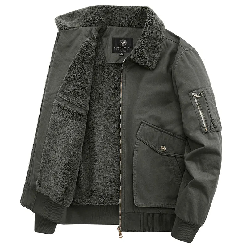 Men's Military Windbreaker Camping Man Coat Winter Bigsize Tactical Clothing Heating Casual Windbreak Luxury Cardigan Coats