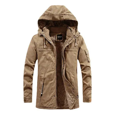 Winter Men's Jackets Fashion Fleece Warm Winbreaker Jackets Male Outdoor Thicken Military Thermal Hooded jackets Clothing