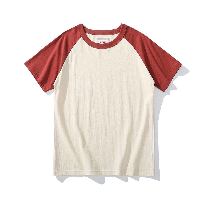 Akkad Kuti Japanese Retro Style Male Crew Neck Raglan Sleeves TShirts Student Casual Good Collocation Tee 100% Cotton