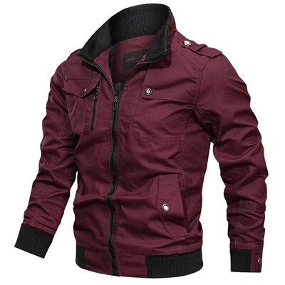 Autumn Mens Bomber Jackets Casual Male Army Military Jackets Mens Cotton Slim Outwear Windbreaker Baseball Coats Clothing