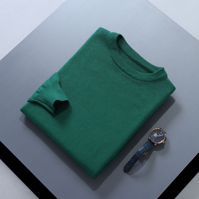 Men Sweaters 18Colors Long Sleeve Oneck Pullovers Soft Warm Winter Woolen Knitted Jumpers Male Clothes