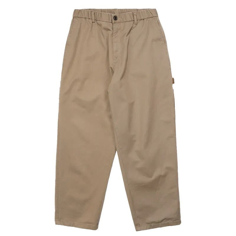 Patchwork Cargo Pants Men Corduroy Contrast Stitch Trousers Mens Streetwear Loose Casual Pants