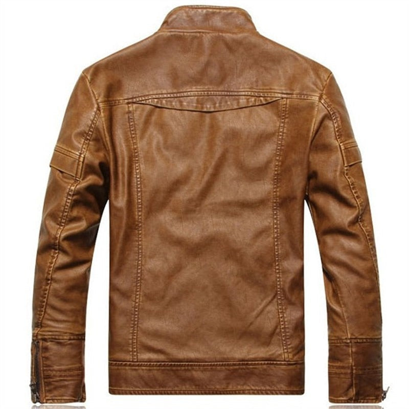 Mens Leather Jackets Autumn Winter Male Classic Motorcycle High Quality PU Leather Jacket Casual Jaqueta De Couro Masculin 5XL
