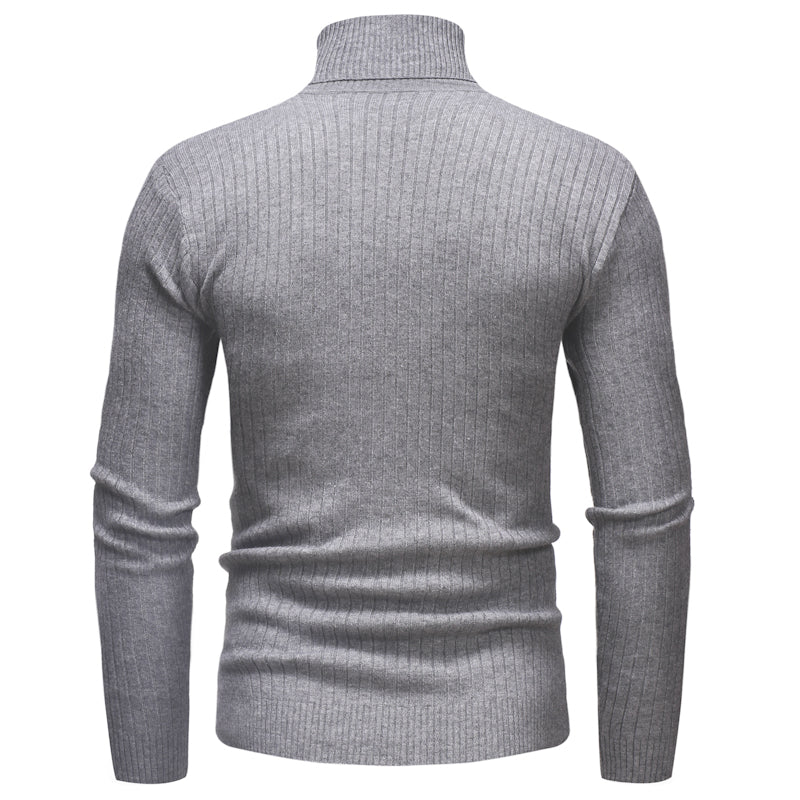 Men's Turtleneck Striped Sweater Knit Multicolor