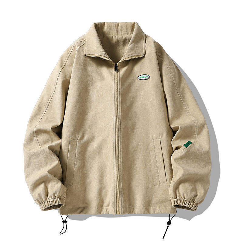 saferido -shop 90s fashion men Men's Jacket Spring Loose Hong Kong Style Trendy Brand Pu Shuai Casual Baseball Uniform Spring Jacket Men's Top Clothes