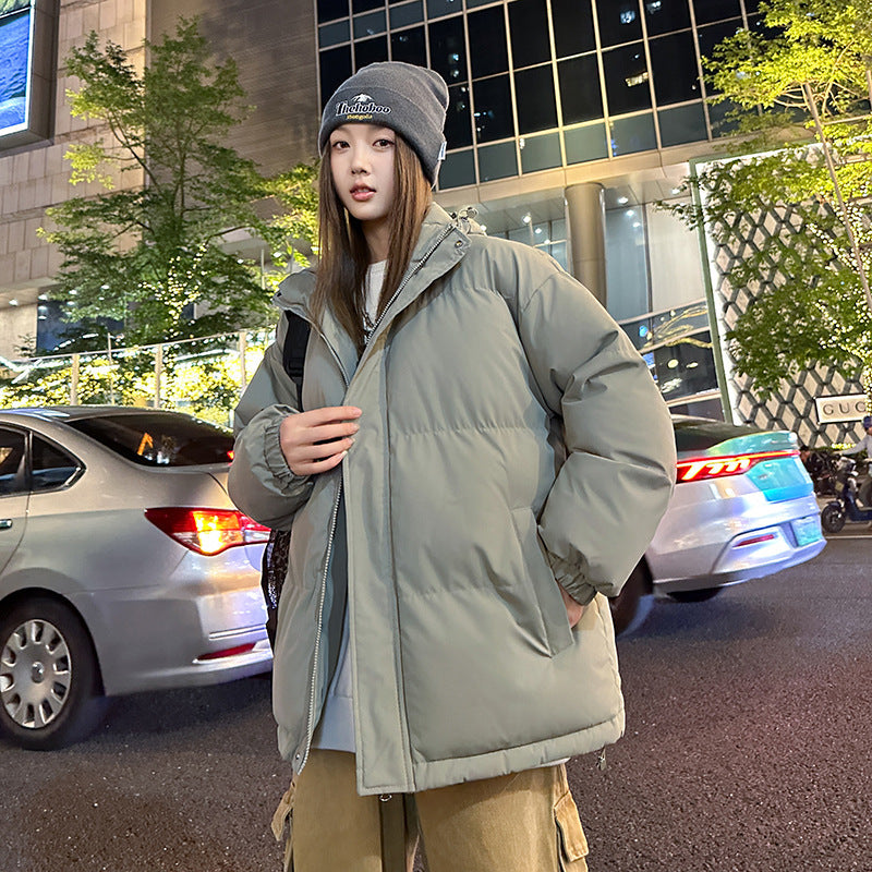 saferido men winter outfits American Cotton-Padded Coat Men's Autumn and Winter 2024 New Men's Cotton-Padded Coat Workwear Couple Bread Coat Fashion