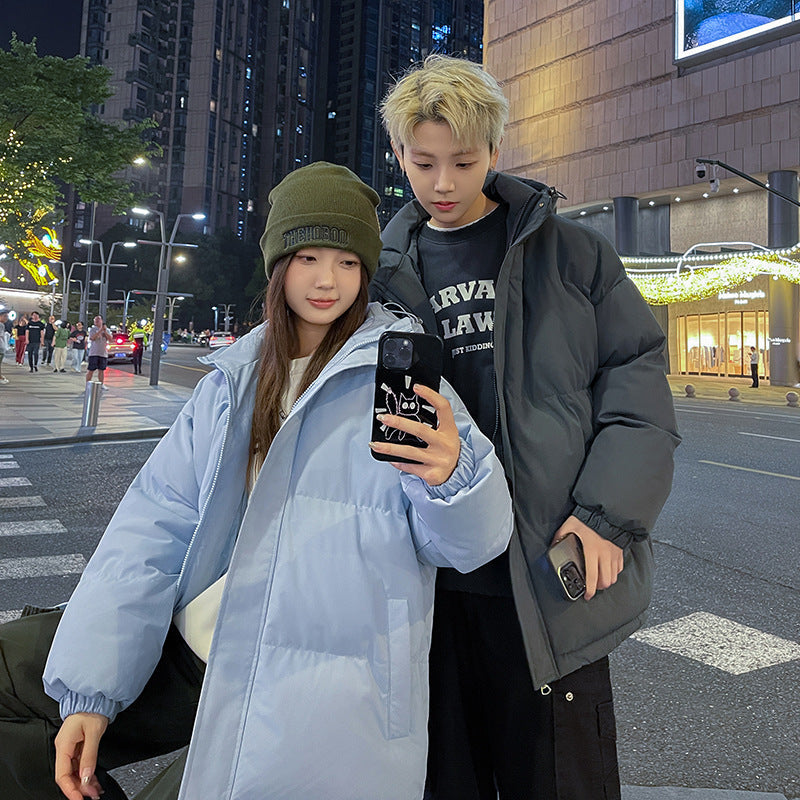 saferido men winter outfits American Cotton-Padded Coat Men's Autumn and Winter 2024 New Men's Cotton-Padded Coat Workwear Couple Bread Coat Fashion