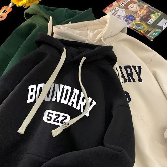 saferido -shop boy outfits High Quality Sweater Men's Youth Spring Junior High School Students Korean Style Trendy Hoodie American Loose Top