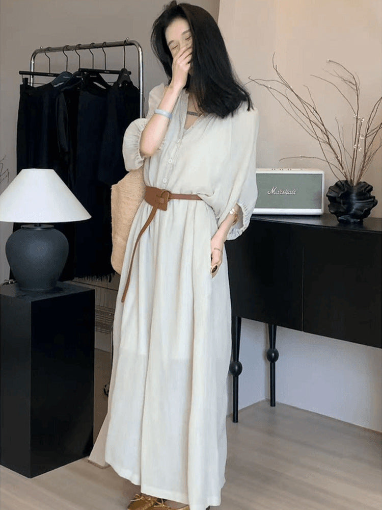 2025 Korean Oriental Beauty, a skirt with strong plasticity and beauty out of the circle, showing thinness and covering the meat holiday style