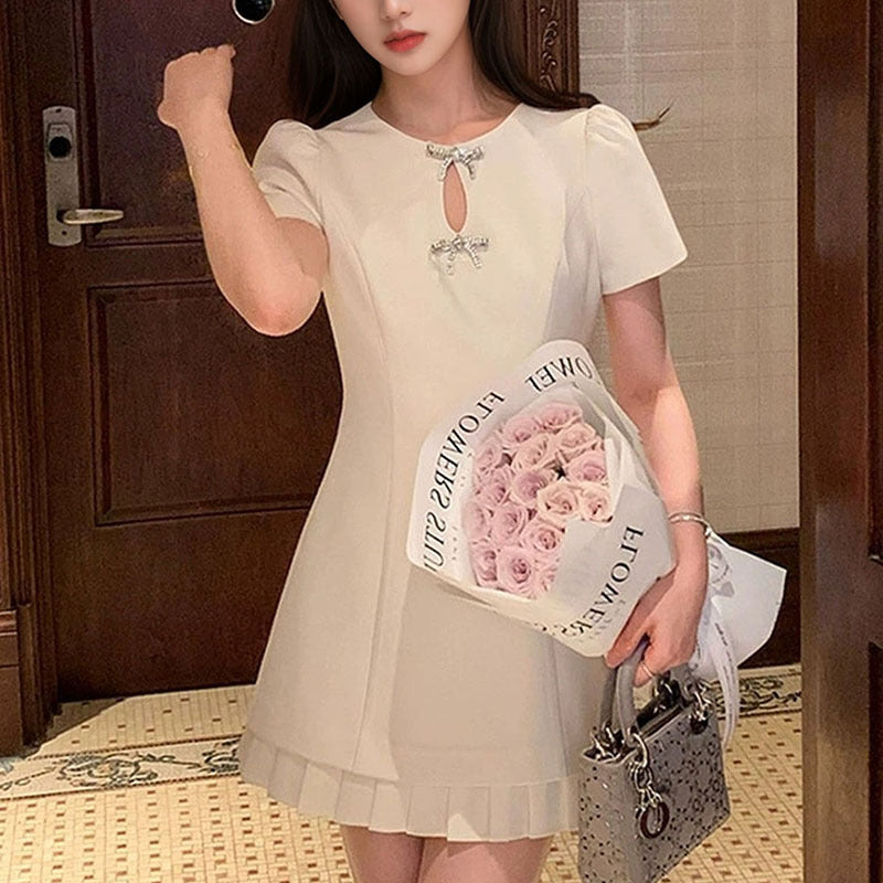 Summer New Romantic Lotus Leaf Dress Light Luxury Temperament Celebrity Style Slim Skirt M5058