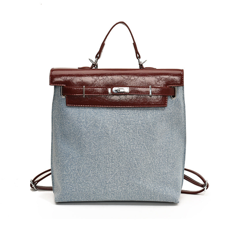 SAFERIDO 2025 Vintage college style backpack women's niche popular new fashion advanced texture student schoolbag small backpack