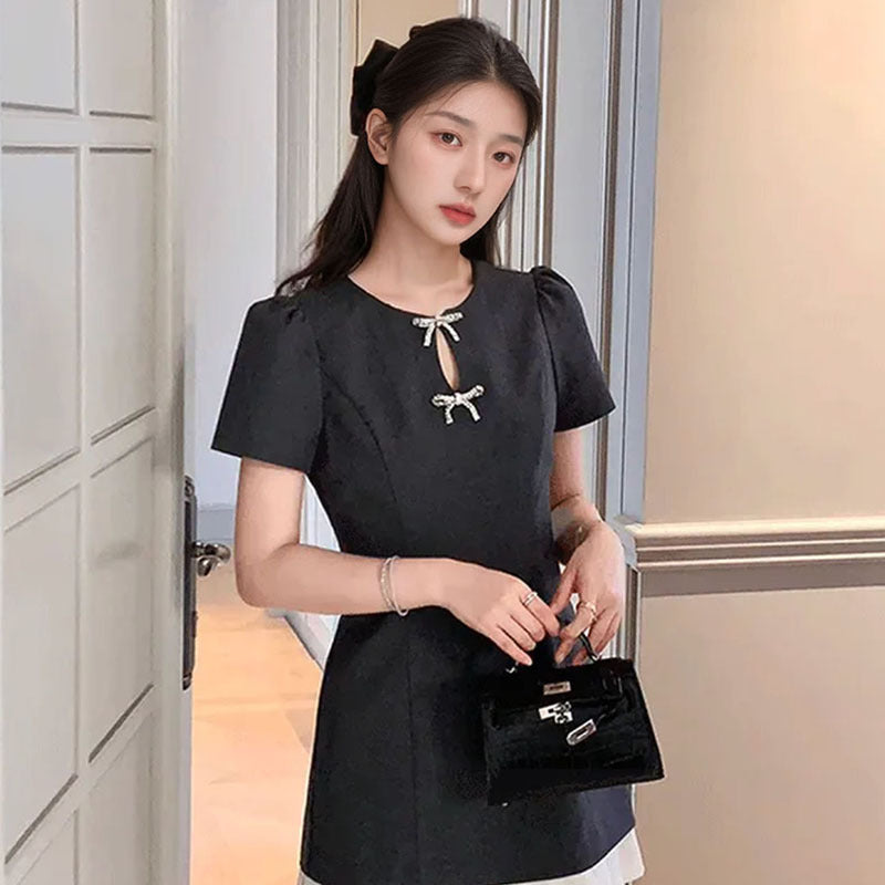 Summer New Romantic Lotus Leaf Dress Light Luxury Temperament Celebrity Style Slim Skirt M5058