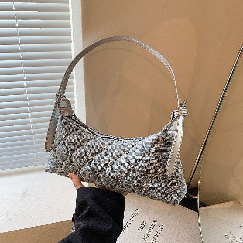 SAFERIDO 2025 Underarm bag women's popular new design sense niche high sense Popular style women shoulder crossbody baguette bag