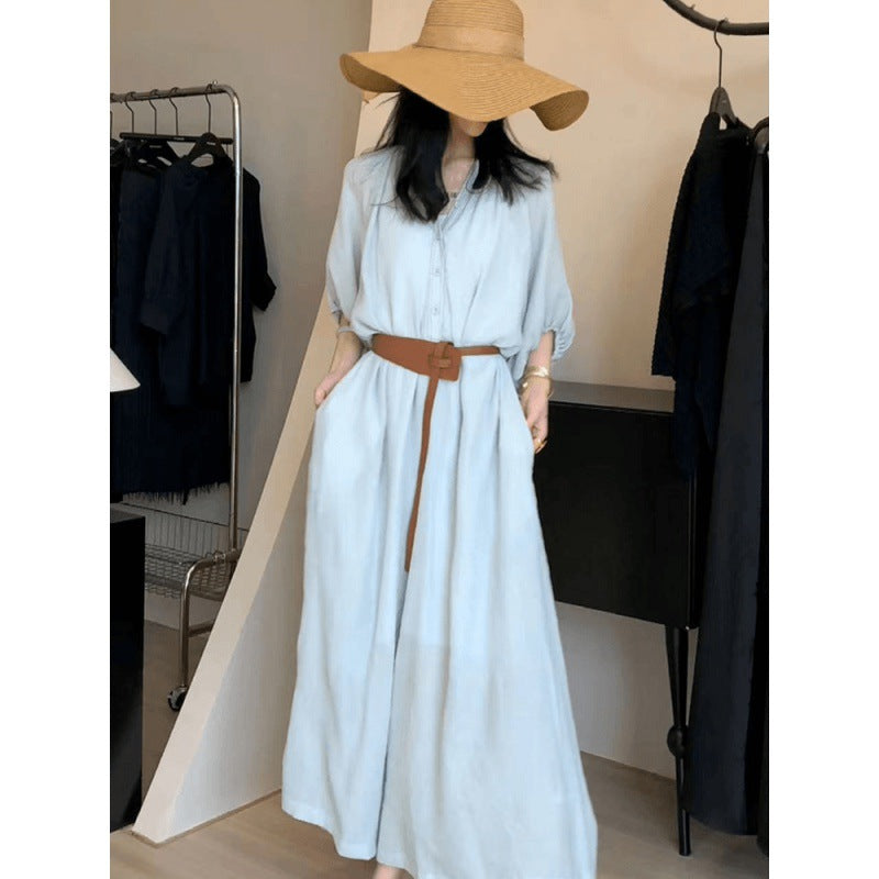 2025 Korean Oriental Beauty, a skirt with strong plasticity and beauty out of the circle, showing thinness and covering the meat holiday style