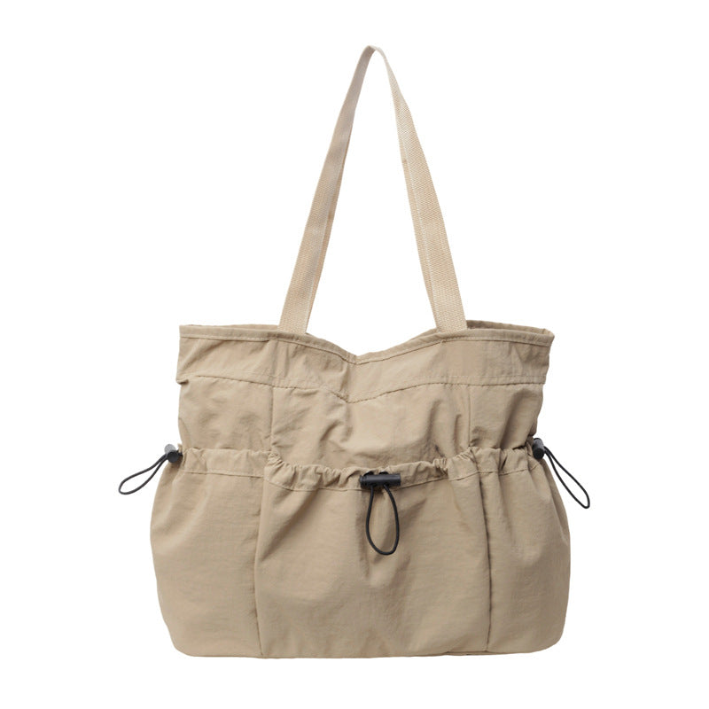 2025 2025 new Japanese Mori literary and artistic style large-capacity light and soft cloth bag casual versatile tote bag shoulder bag