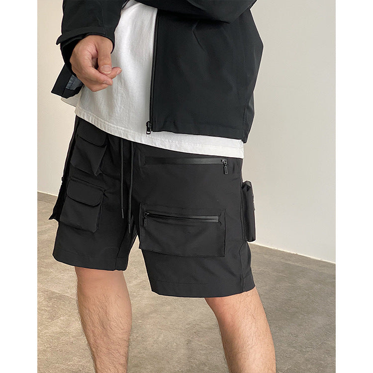 American style outdoor functional multi-pocket assault casual shorts men's summer new three-dimensional lightweight versatile overalls