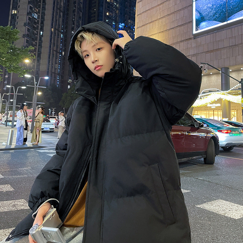 saferido men winter outfits American Cotton-Padded Coat Men's Autumn and Winter 2024 New Men's Cotton-Padded Coat Workwear Couple Bread Coat Fashion