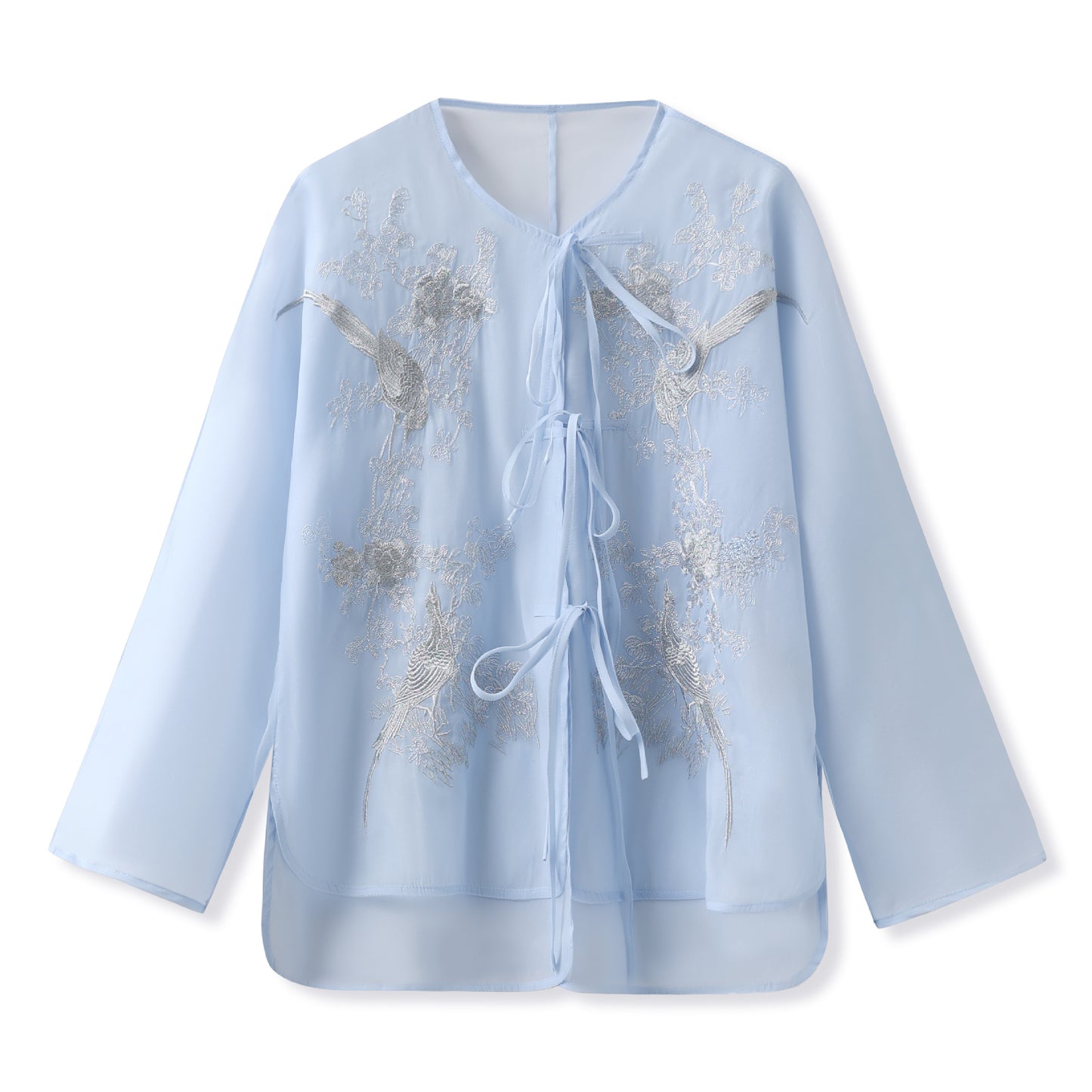 summer, national style light luxury printing beautiful retro mulberry silk celebrity style shirt high-end skirt set M6089