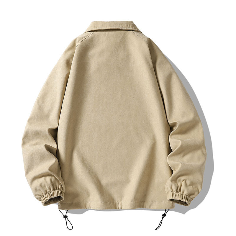 saferido -shop 90s fashion men Men's Jacket Spring Loose Hong Kong Style Trendy Brand Pu Shuai Casual Baseball Uniform Spring Jacket Men's Top Clothes