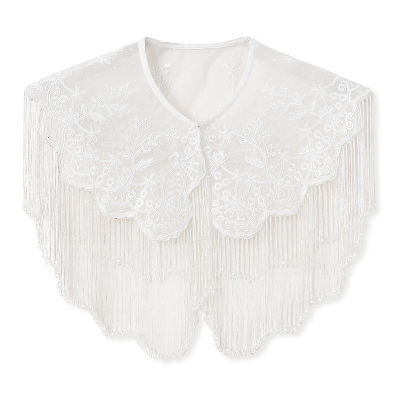 New Chinese style temperament Heavy industry versatile shawl summer high-end disc embroidery tassel outer cape cloud shoulder N4092