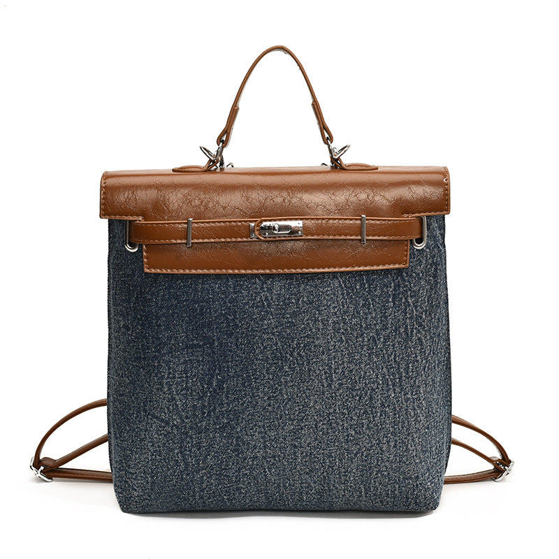 SAFERIDO 2025 Vintage college style backpack women's niche popular new fashion advanced texture student schoolbag small backpack