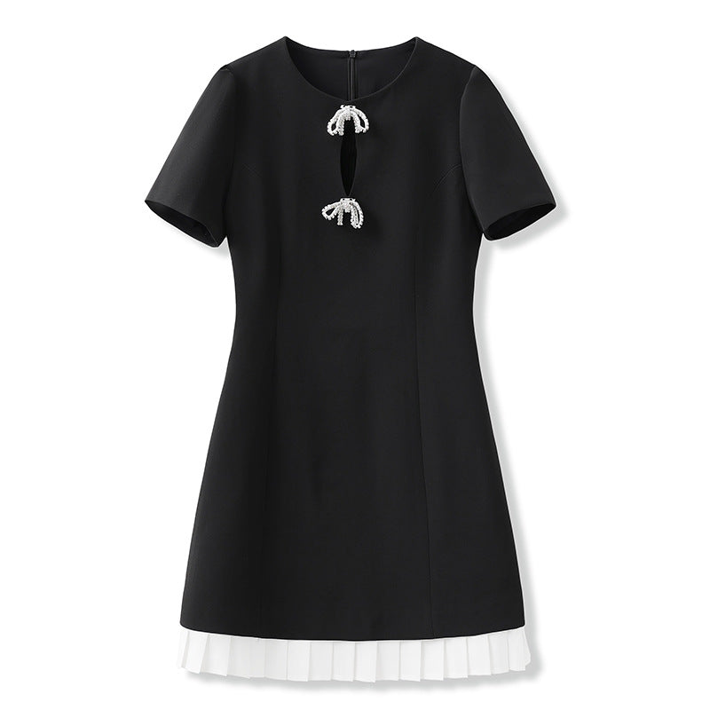 Summer New Romantic Lotus Leaf Dress Light Luxury Temperament Celebrity Style Slim Skirt M5058