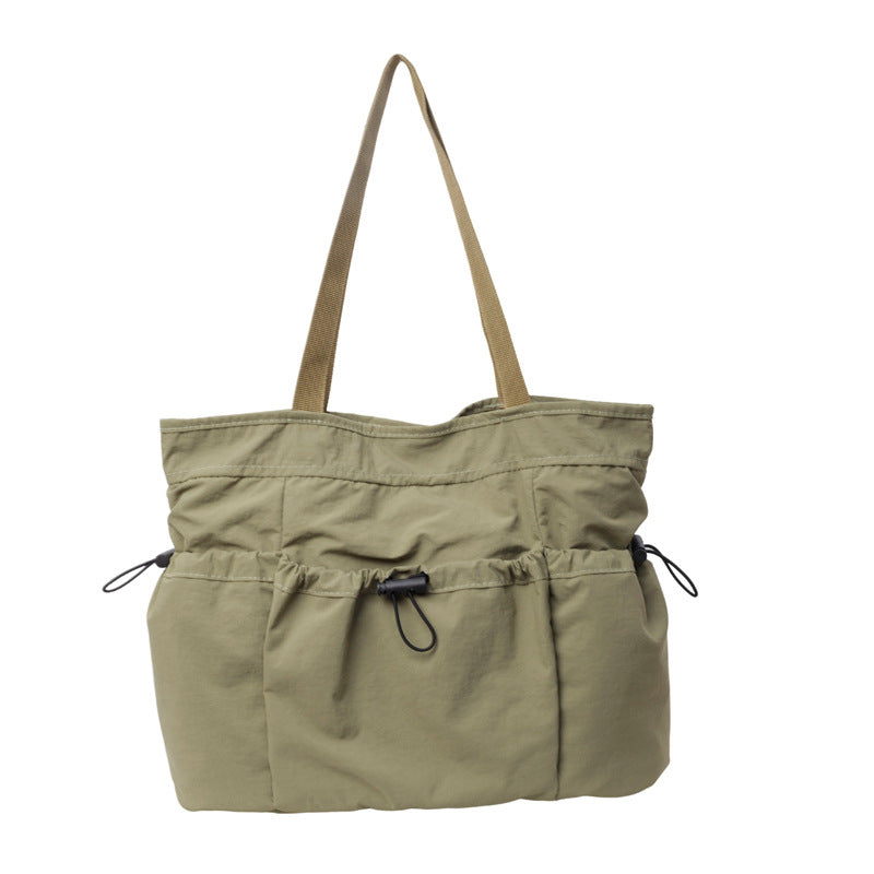 2025 2025 new Japanese Mori literary and artistic style large-capacity light and soft cloth bag casual versatile tote bag shoulder bag