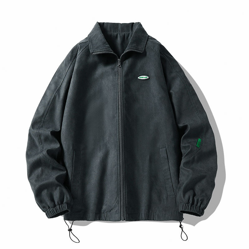 saferido -shop 90s fashion men Men's Jacket Spring Loose Hong Kong Style Trendy Brand Pu Shuai Casual Baseball Uniform Spring Jacket Men's Top Clothes