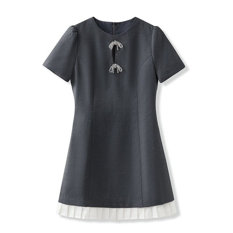 Summer New Romantic Lotus Leaf Dress Light Luxury Temperament Celebrity Style Slim Skirt M5058