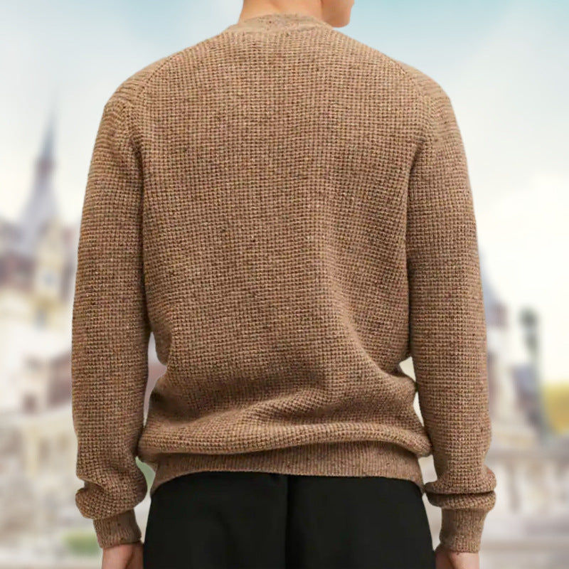 saferido -shop men’s fall fashion Hot Sale Men's Knitwear Autumn and Winter V-neck Thickened Cardigan Sweater Woolen Coat Sy0103