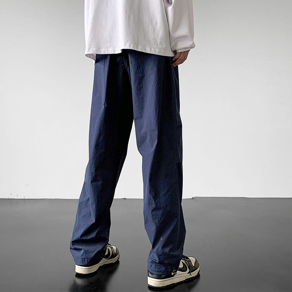 saferido old money outfits men Navy Blue American-Style Functional Nylon Charging Pants High Street Vibe Outdoor Logging Overalls Men's Summer Climbing Pants