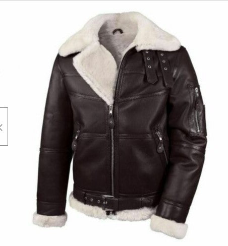 2025 New factories directly supply fur integrated belt buckle zipper digging bag rabbit fur thickened jacket 6536