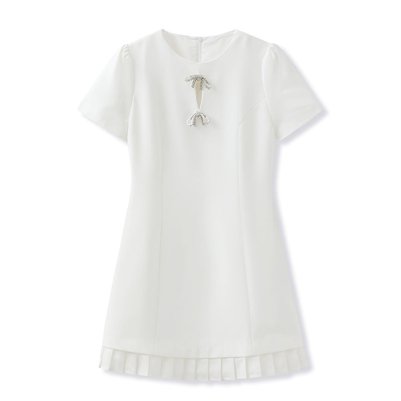 Summer New Romantic Lotus Leaf Dress Light Luxury Temperament Celebrity Style Slim Skirt M5058