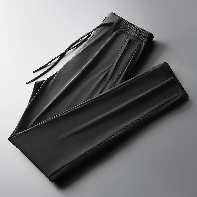 Brand Summer Pants for Men Business Casual Fashion Thin Breathable Men Trousers Mid Straight Solid Color Men Pants