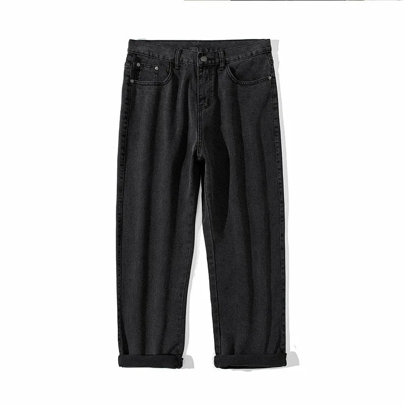 saferido Spring brand straight loose trouser Korean High street men and women can wear denim classic fashion trend boys girls jeans