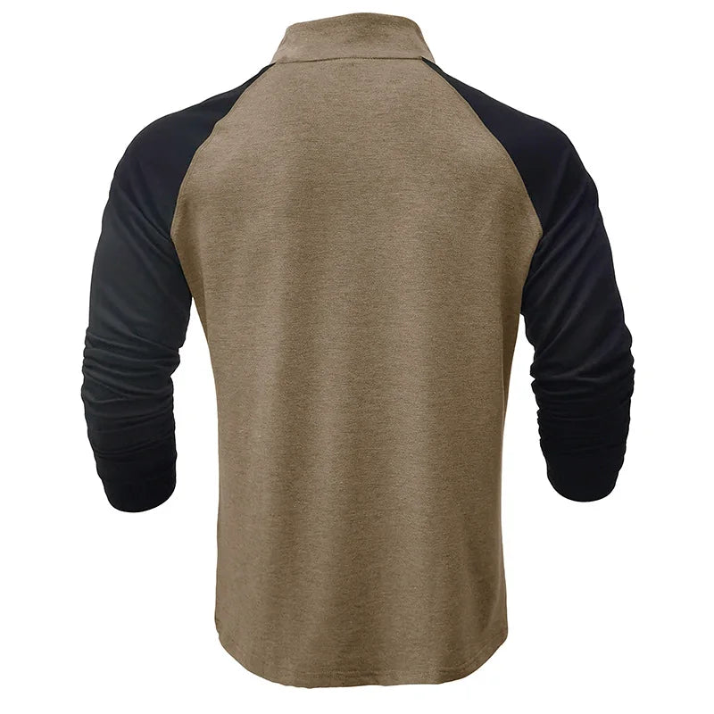 saferido Men Sweatshirts Spring Men's Hoodies Pullover Half Zipper Male Sports Hoody Outdoor Autumn Solid Color Turtleneck Sweaters