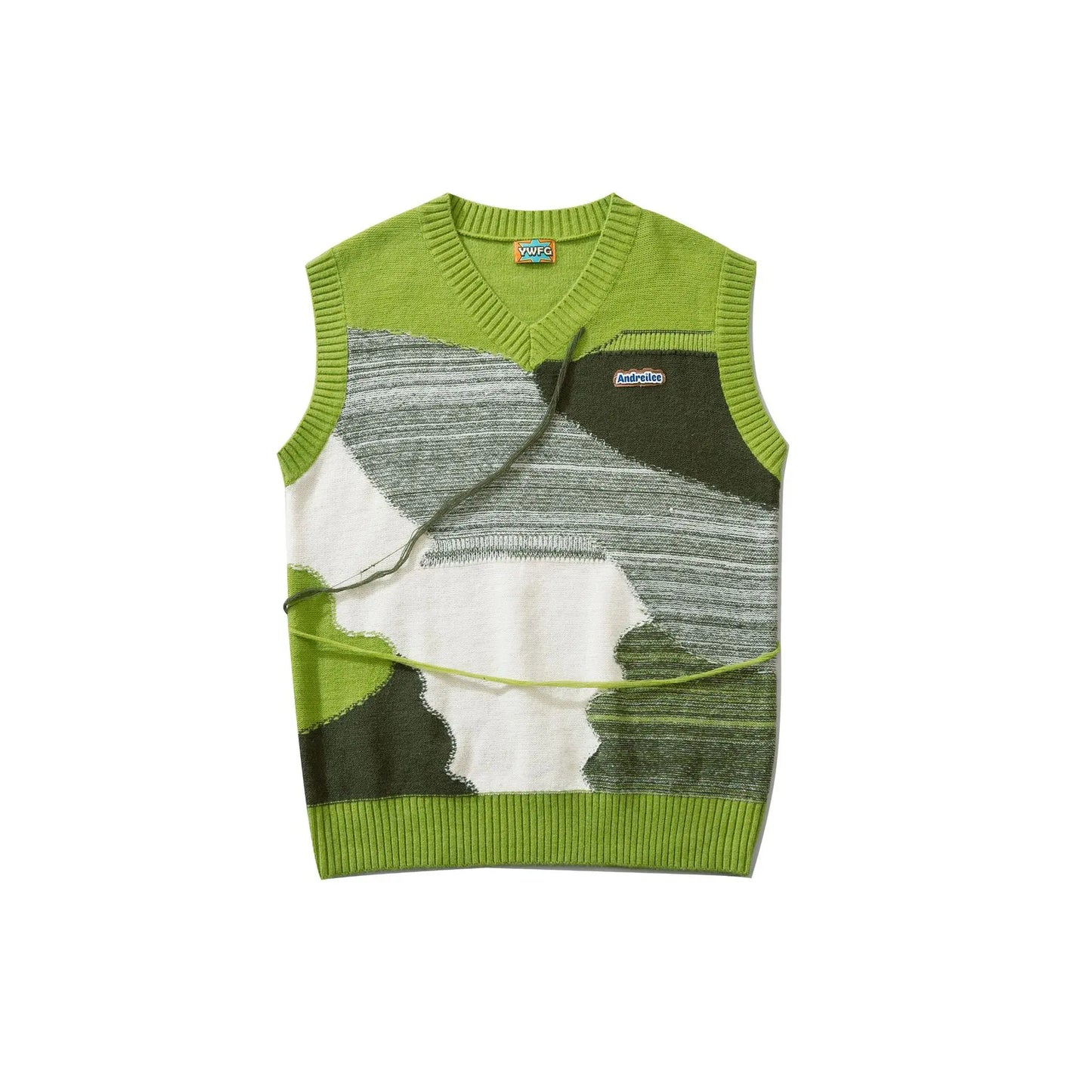 saferido Japanese Retro Knitted Vest Men V-neck Color Matching Wool Sleeveless Sweaters Causal Loosed Preppy Couple Knitwear Autumn New