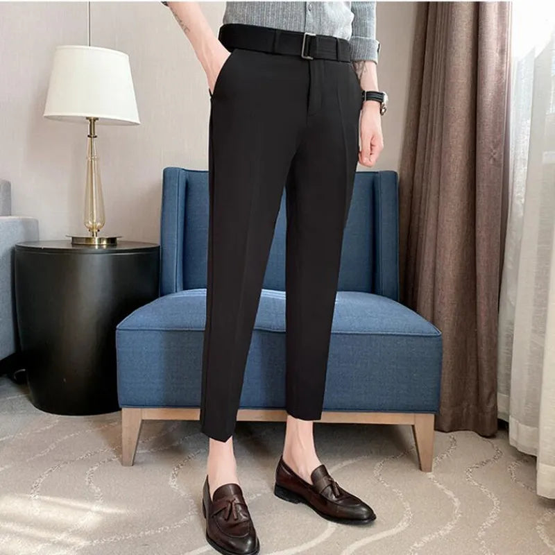 saferido Men Spring High Quality Leisure Blazer Pants/Male Summer Leisure Fashion Business Trousers Plus Size 28-36