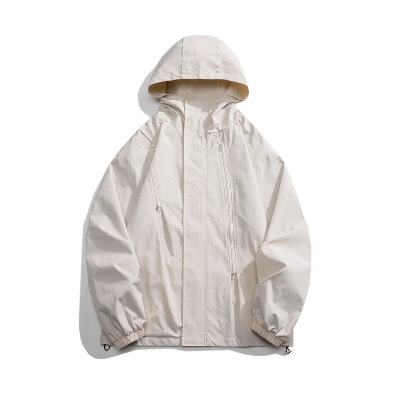 Streetwear Spring Casual Men's Jackets Hooded Harajuku Windbreaker Jacket For Woman