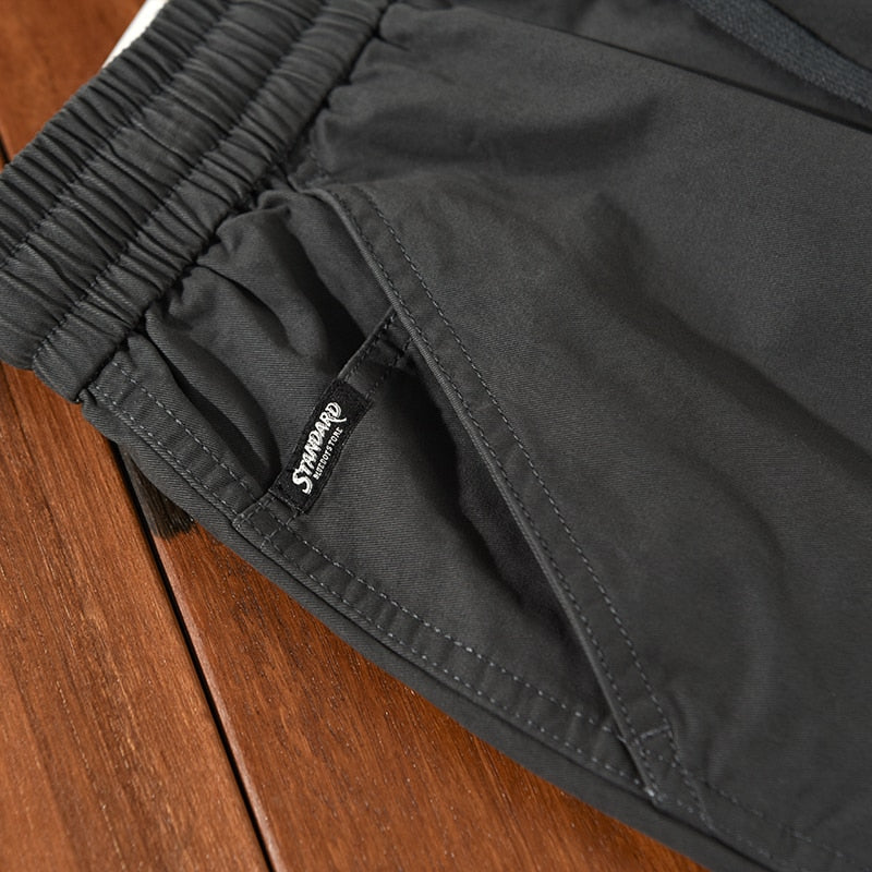 Summer Cotton Shorts Men Oversize 4XL Breathable Vintage Drawstring Casual Comfortable Shorts