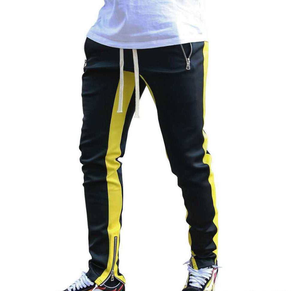 Men Bodybuilding Pant Autumn Spring Tracksuit Sweatpants Casual Solid Slim Harajuku Style Trousers Drawstring Full Length Pants