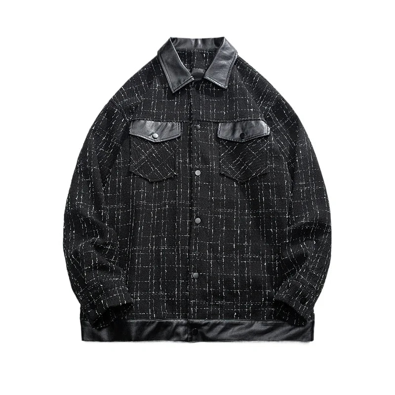 saferido Men's Korean Style Clothes Loose Fitting Harajuku Outerwear Spring Jackets Original Clothing Popular Coats