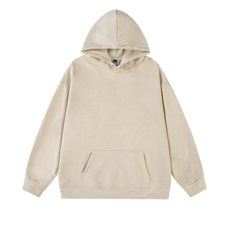saferido Fall Men Sweatshirts Japanese Streetwear Vintage Trend Unisex Couple Loose Harajuku Casual Fleece Hoodies Coat