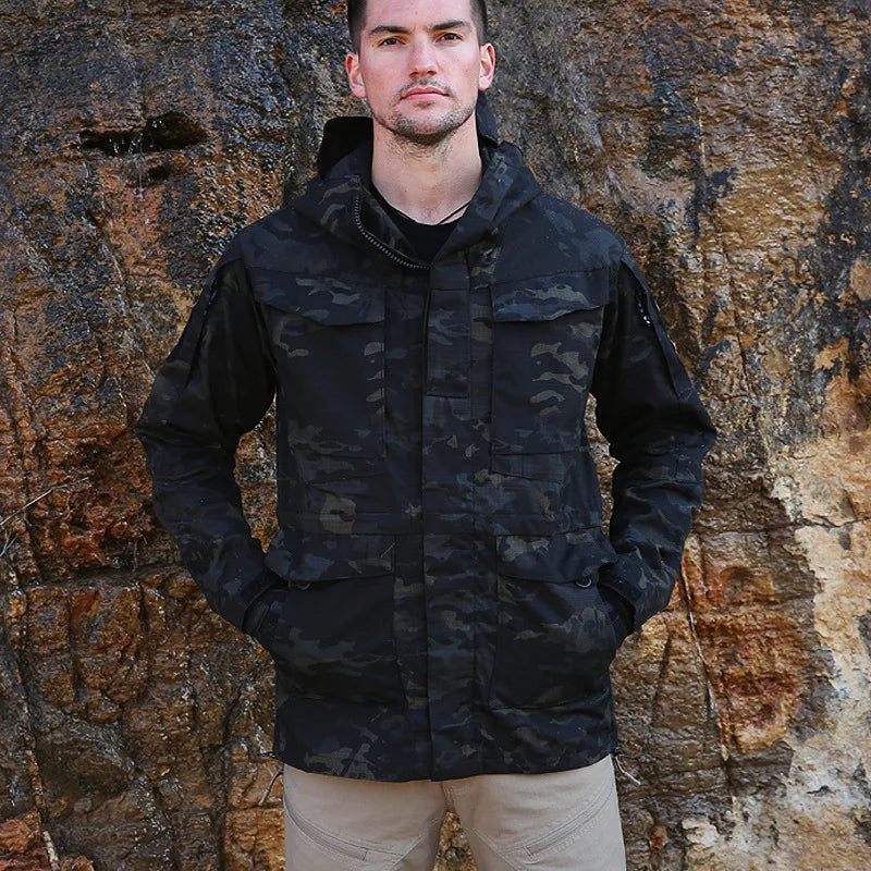 New M65 Army Clothes Casual Tactical Windbreaker Trench Men Waterproof Flight Pilot Coat Hoodie Man Military Field Jacket