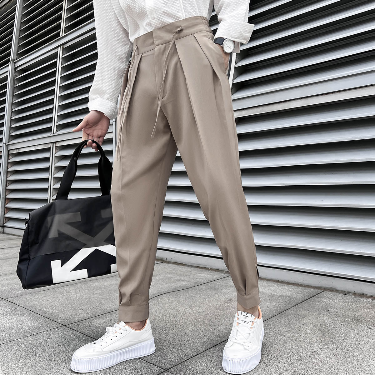 Brand Clothing Men's Spring High Quality Casual Pants/Male Spring Fashion Business casual Trousers Loose Haroun Pants 29-36