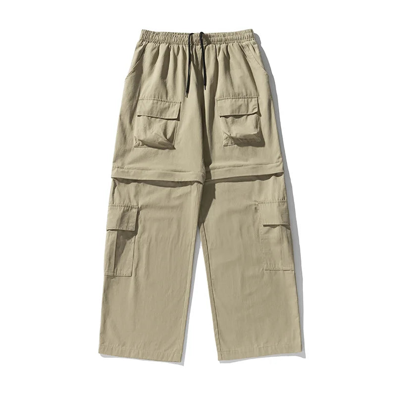 saferido 2024 New Cargo Pants Men Oversize Outdoor Casual Trousers Multi Pocket Pure Cotton Jogging Pants Mans Streetwear Hip Hop