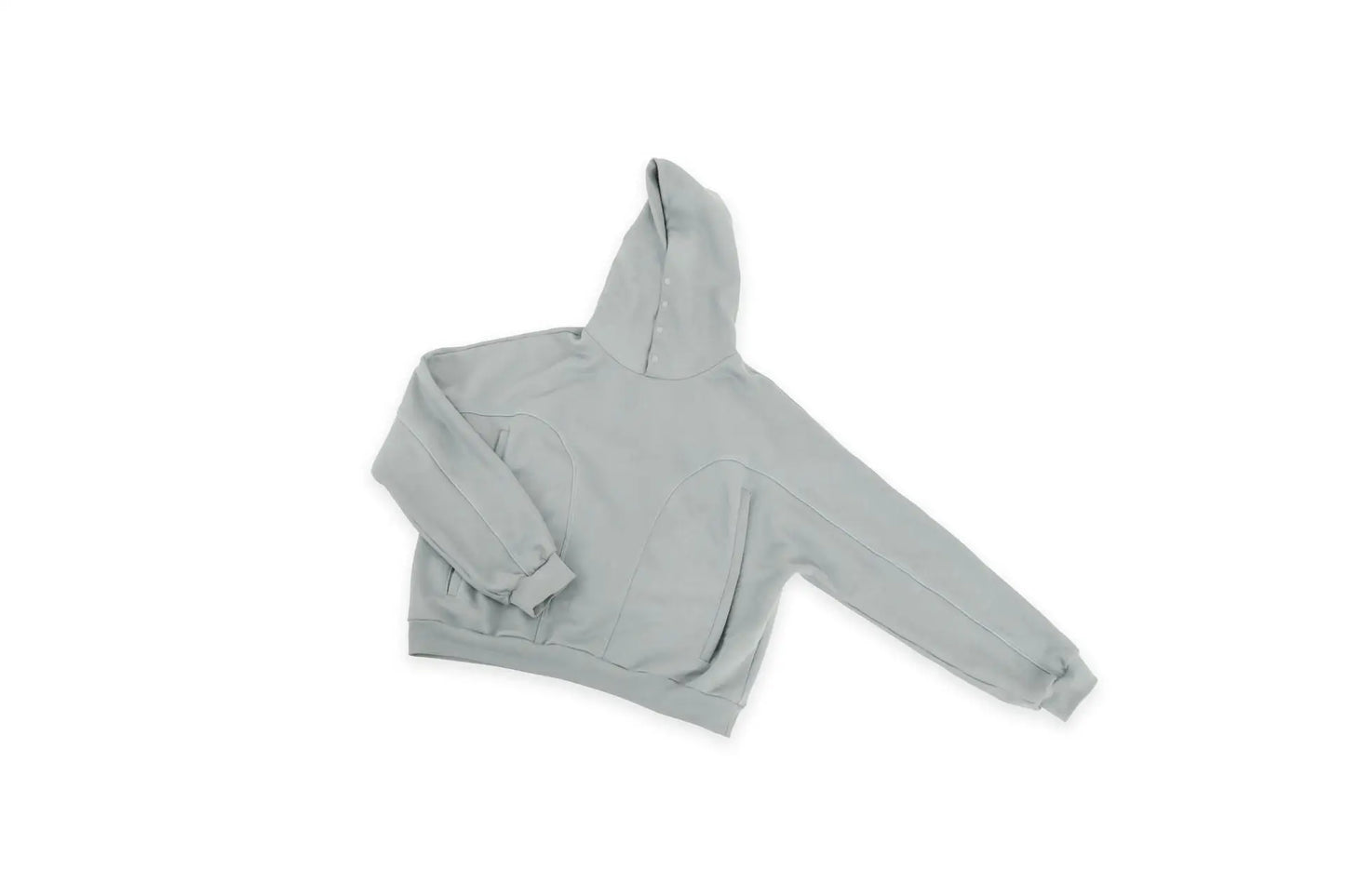 saferido Sweatshirt For Men Hooded Buttoned Oversize High Street Solid Color 2024 New Spring Summer Trendy Streetwear