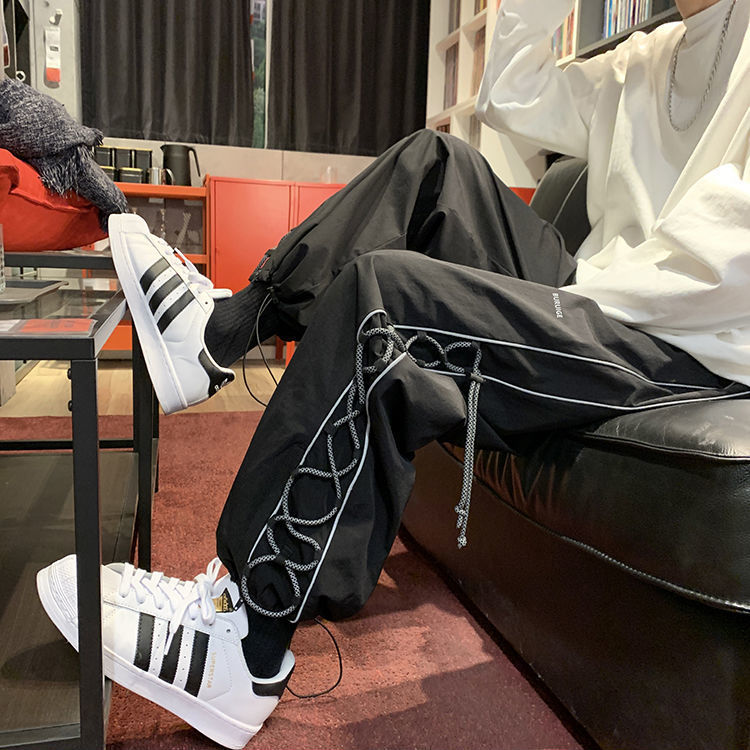 Streetwear White Cargo Pants Men Oversize Wide Pants Harajuku Sweatpants Fashion Joggers Skateboard Pants Techwear