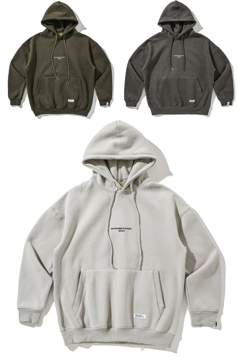 saferido High Quality Thin Fleece Hoodie Japanese Streetwear Hip Hop Sweatshirt Men Clothing Korean Couple Pullover Harajuku Coat